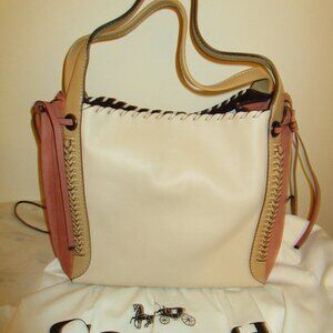 Coach 1941 Whipstitch Colorblock Mixed Leather Harmony Hobo